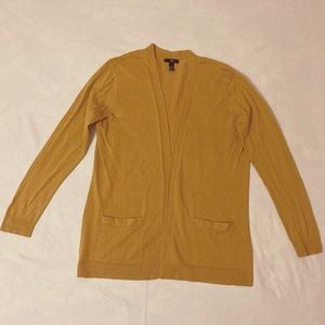 Gold Cardigan with pockets, GAP, women's size Large